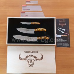 Комплект ножове PremiumCut, 3 части, Spicy Orange, Giesser Комплект ножове PremiumCut, 3 части, Spicy Orange, Giesser