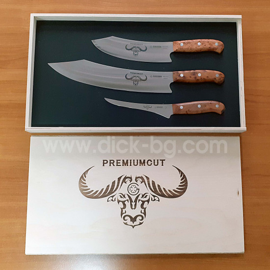 Комплект ножове PremiumCut, 3 части, Дървото на живота, Giesser Комплект ножове PremiumCut, 3 части, Дървото на живота, Giesser